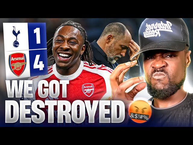 WE GOT DESTROYED AGAIN 😡🤬 Tottenham 1-4 Arsenal EXPRESSIONS REACTS 