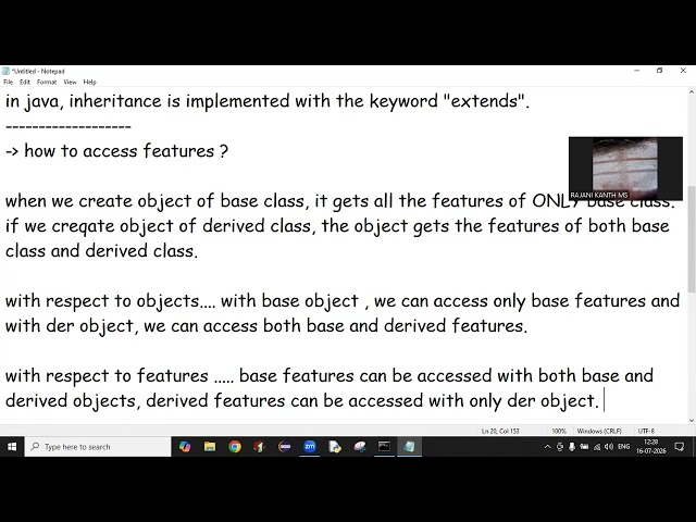 discussion on inheritance