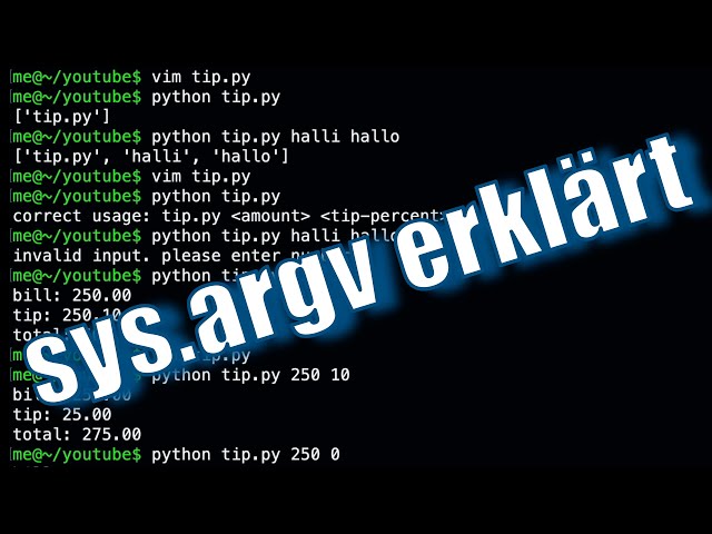 Learn Python – sys.argv explained simply