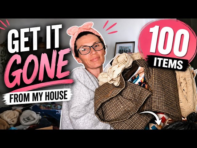 I'M GETTING RID OF 100 ITEMS FROM MY HOME  #Decluttering #DeclutterWithMe #100ItemDeclutter