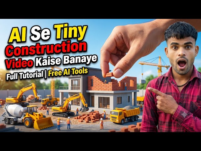 How to Make Tiny Construction Videos Using AI 🤯 | Free AI Tools | Step-by-Step Tutorial (2026)