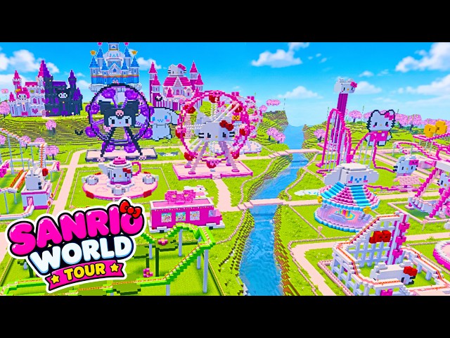 The CUTEST Sanrio World Tour Ever in Minecraft!