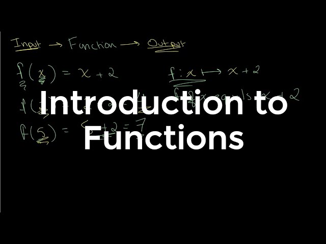 An Introduction to Functions | O Level Additional Mathematics