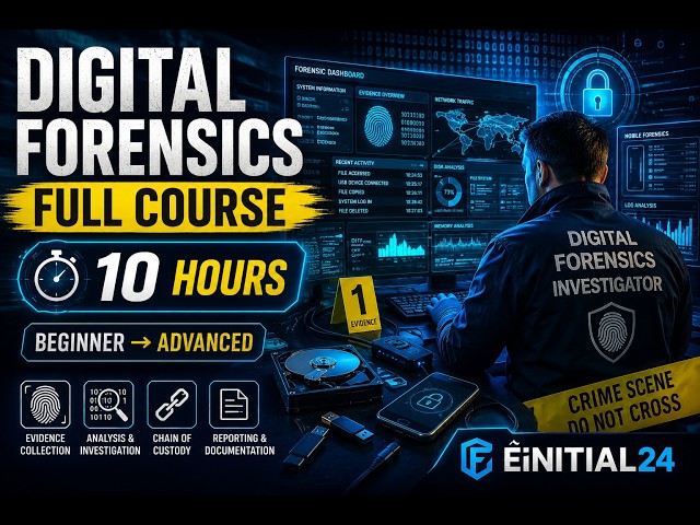 Digital Forensics Full Course: 10 Hours of Expert Training (2026) | Digital Forensics for Beginners