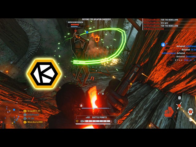 KYLO TRACKS THE TRAITOR LUKE SKYWALKER | Galactic Assault | Star Wars Battlefront 2