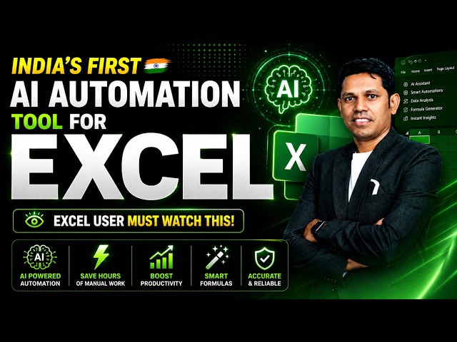 India's First AI Automation Tool For Excel | AI-Powered Excel Automation Masterclass