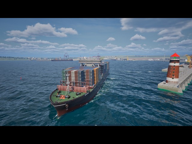 Professional Ship Simulator Demo：Test container ships and missions Part1