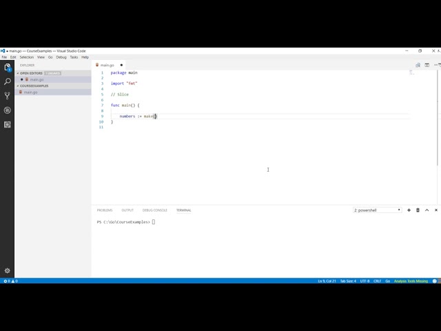 Go Programlama : Slice Oluşturmak