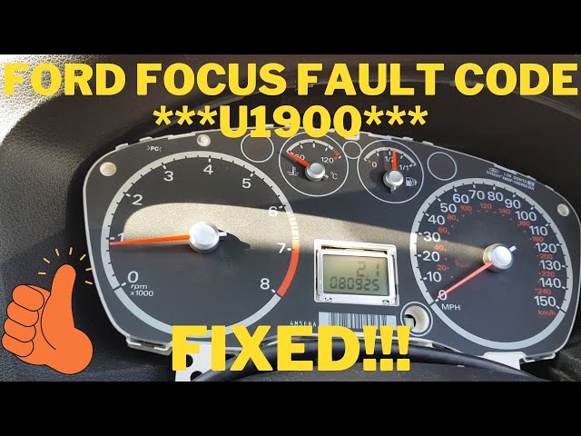 Ford Focus U1900 fault code REPAIRED!!!