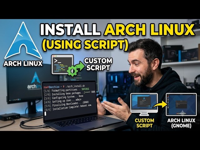 Install Arch Linux using Custom Arch Linux Installation Script