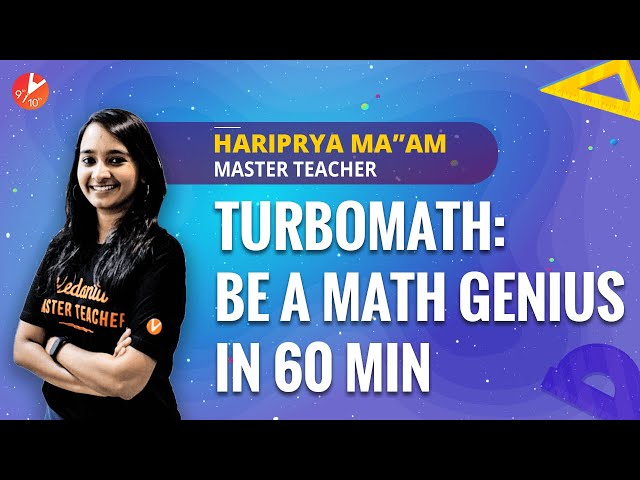 TurboMath: Be a Math Genius in 60 Min