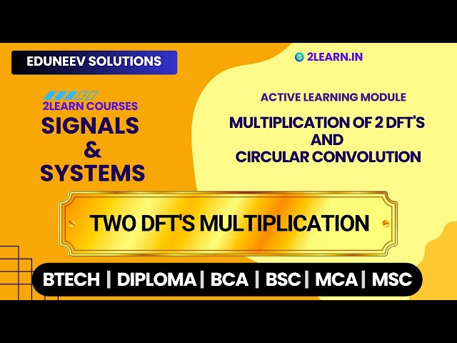 Multiplication of 2 DFT's and Circular Convolution | Two DFT's Multiplication