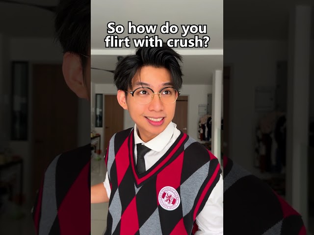 Girl flirt by bullying