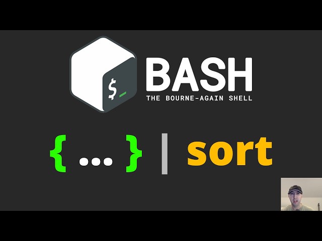 Using Command Groups to Sort Multiple Commands in a Shell Script