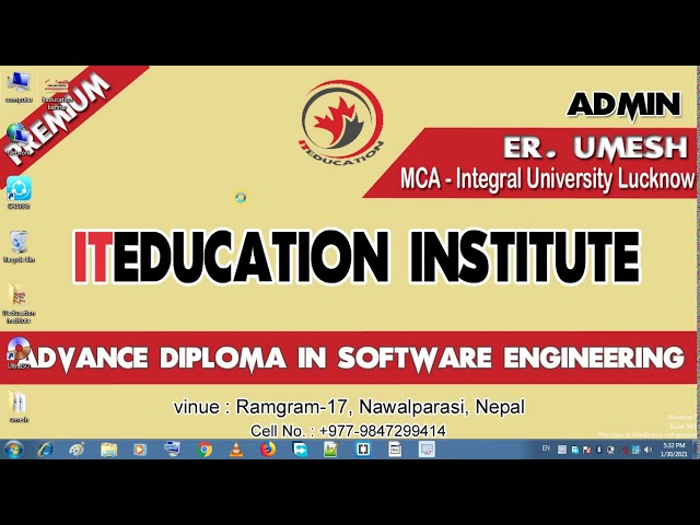 3  Computer Basic, how to use taskbar, hide and show