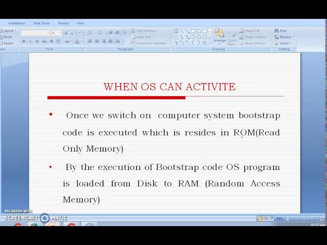 Operating system Basics