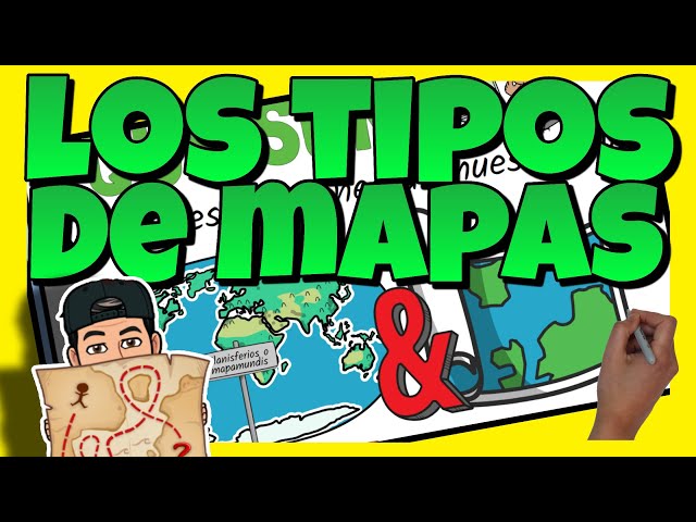 🌍 TIPOS de MAPAS: FÍSICOS, POLÍTICOS y TEMÁTICOS para NIÑOS