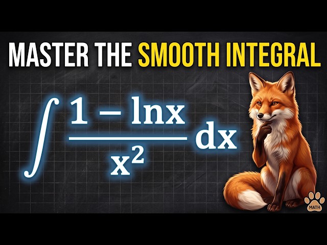 Integration by Parts Example: (1 - ln(x)) / x^2 | Smooth Integrals