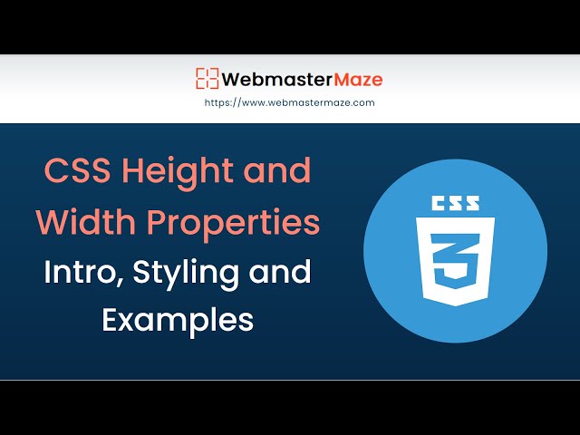 CSS Height and Width Properties