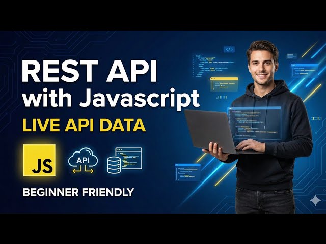 REST API with JavaScript | Fetch LIVE API Data (Beginner Friendly)