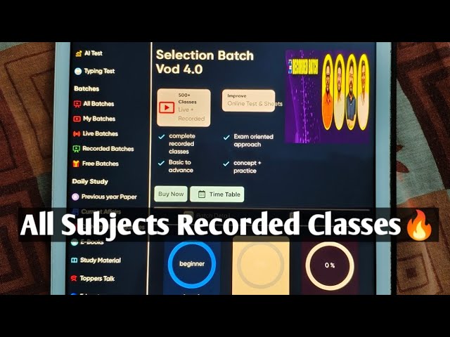 Selection Batch VOD 4.0 Review - Complete All Subjects Recorded Classes🔥|Gagan Sir|Aman Sir English
