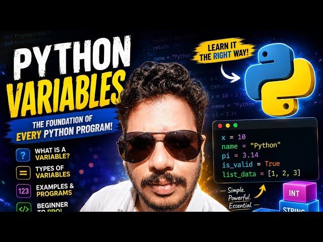 Python Variables Explained 🔥 | Learn Python from Scratch | Python Variables for Beginners
