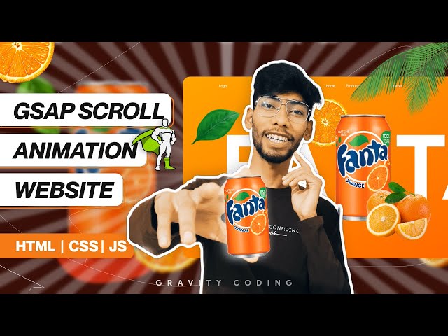 Creating Website with Scroll Animation using GSAP & Scroll Trigger | HTML, CSS, JS Tutorial