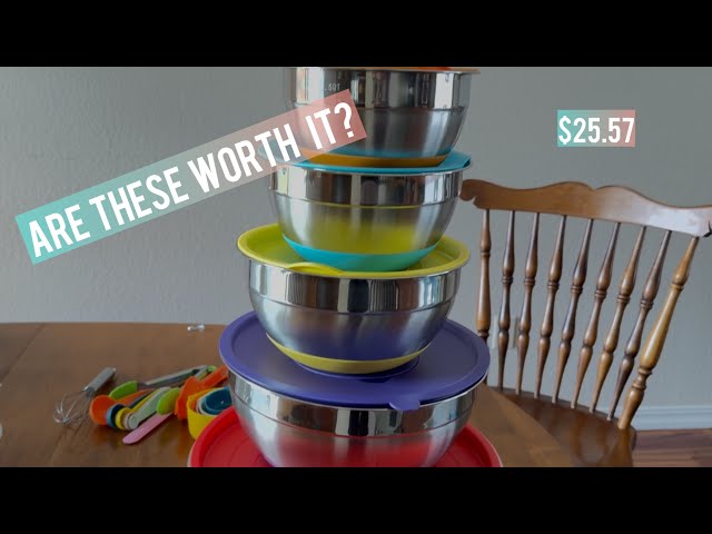 Stainless Steel Mixing Bowl Set Unboxing & First Look 🥣