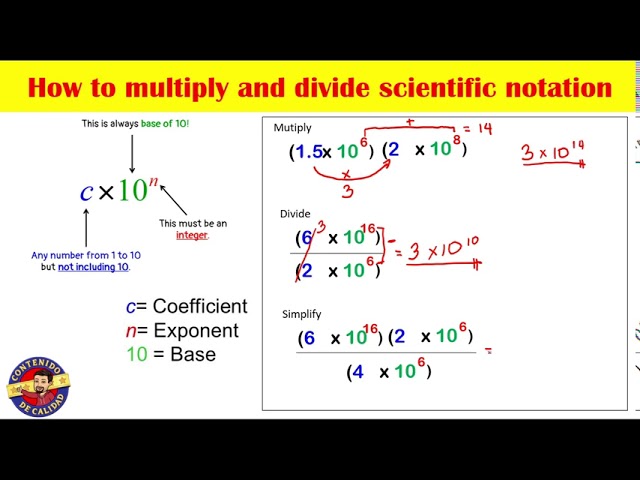 Multiplying and Dividing Scientific Notation