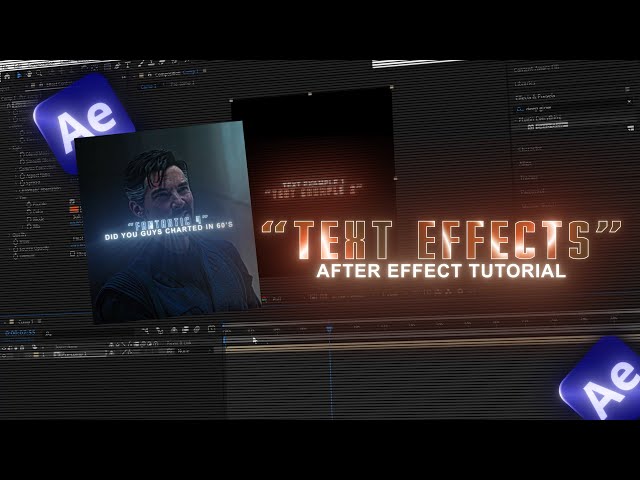 "How To Create Text Effects" like Juraij | After effect Text Tutorial