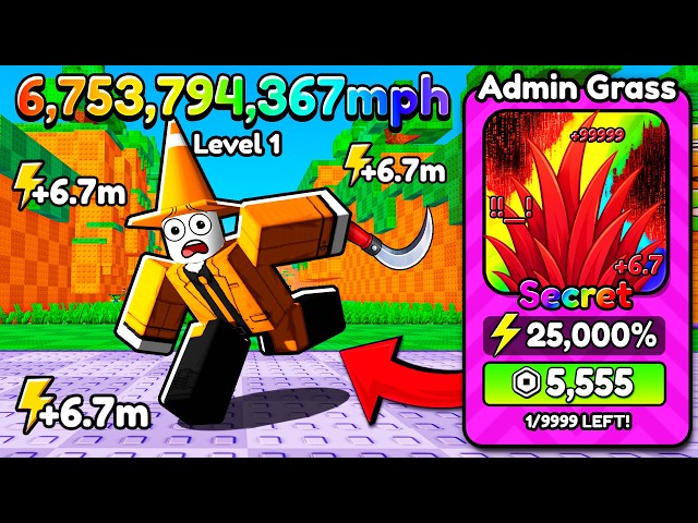 Starting Over as NOOB with BEST GRASS in +1 Cut Grass Adventure (Roblox)