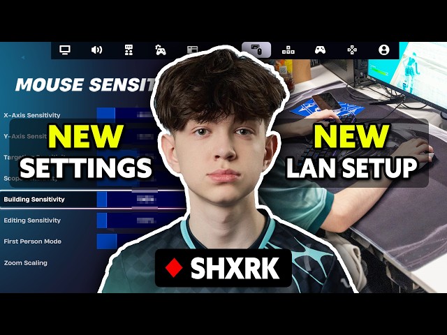 Shxrk's NEW Fortnite Settings & Setup After FNCS Globals.. (UPDATED)