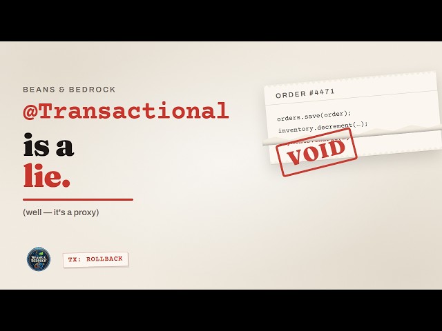 @Transactional in Spring: The Proxy Nobody Explains
