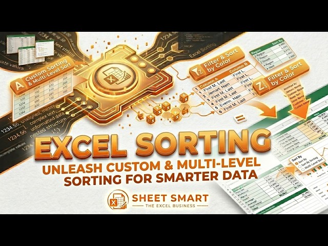 Microsoft Excel Sorting Tutorial for Beginners | Sorting in Microsoft Excel| How to Sort Data