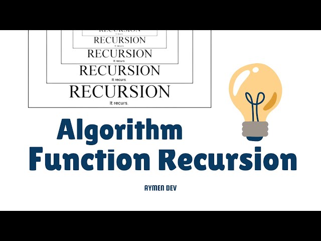الدرس 15 - Function Recursion