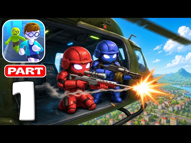 Helicopter Escape 3D 🚁 Epic Shooter Levels 1-14! Action Gameplay Walkthrough (iOS, Android)