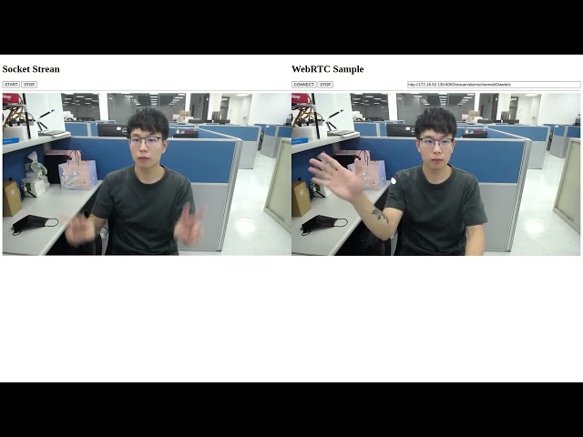 flask-socket vs webrtc