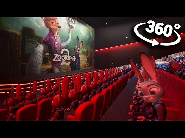 Zootopia 2 in 360°VR - Cinema Hall | 4K VR 360 Video