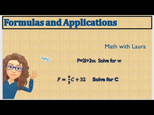 PA 2.5 Formulas and Applications