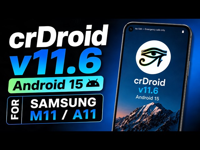 crDroid v11.6 | Android 15 | FOR SAMSUNG M11/A11 | BiteTech
