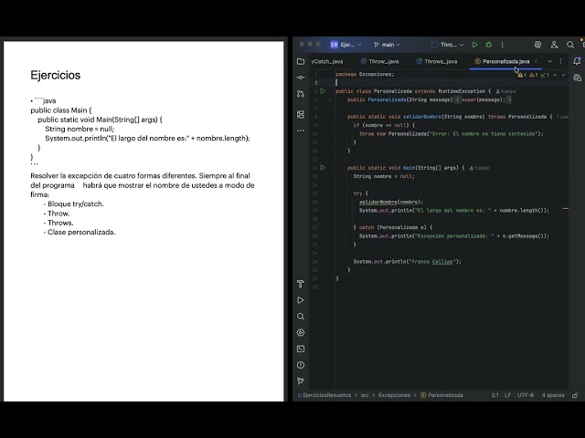 Java | Excepciones | Solución ejercicio 1 #shorts