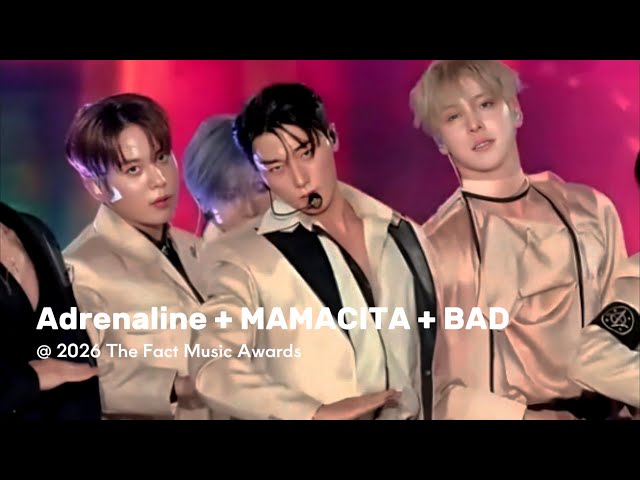 ATEEZ(에이티즈) - Adrenaline + MAMACITA + BAD @ 2026 The Fact Music Awards 