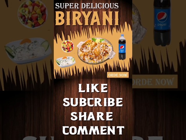 Designing a Delicious Biryani Poster in Illustrator