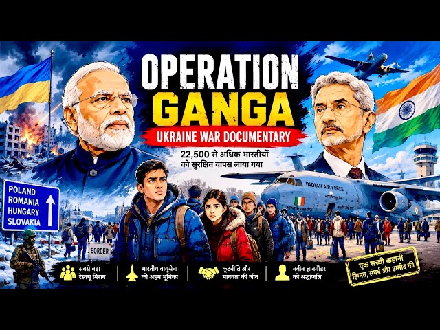 Operation Ganga: How India Rescued 22,500 Citizens from the Ukraine War | 2D Animated Documentary