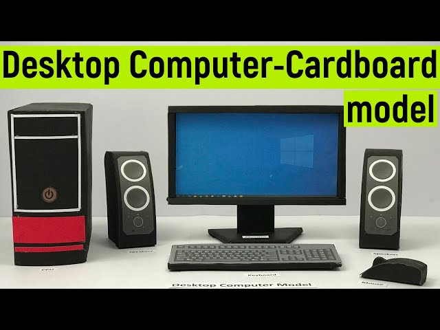 computer model making using cardboard and paper - diy 3d computer model - diyas funplay diy project