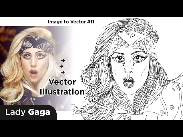 How to Convert Photo to Vector Art in CorelDRAW | Lady Gaga | Vector Art Guide for Beginners #art