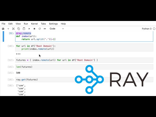 Remote functions in Python with Ray