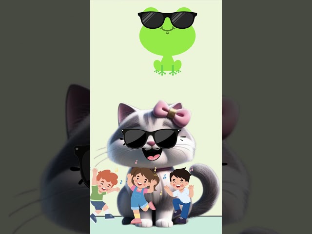Learn the Color GREEN with Kitty & the Dancing Frog! 🐸💚 | Fun Frog Dance for Kids