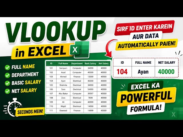 VLOOKUP in Excel | Master VLOOKUP Formula with Real-World Example | Advanced Excel Tutorial