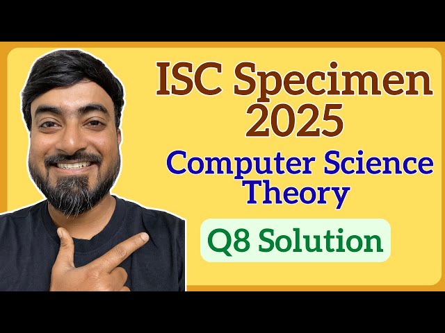 ISC Class 12 Computer Science 2025 Specimen Q8 | Java Program - Find LCM Recursively